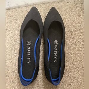 Rothy's Black and Blue Flats